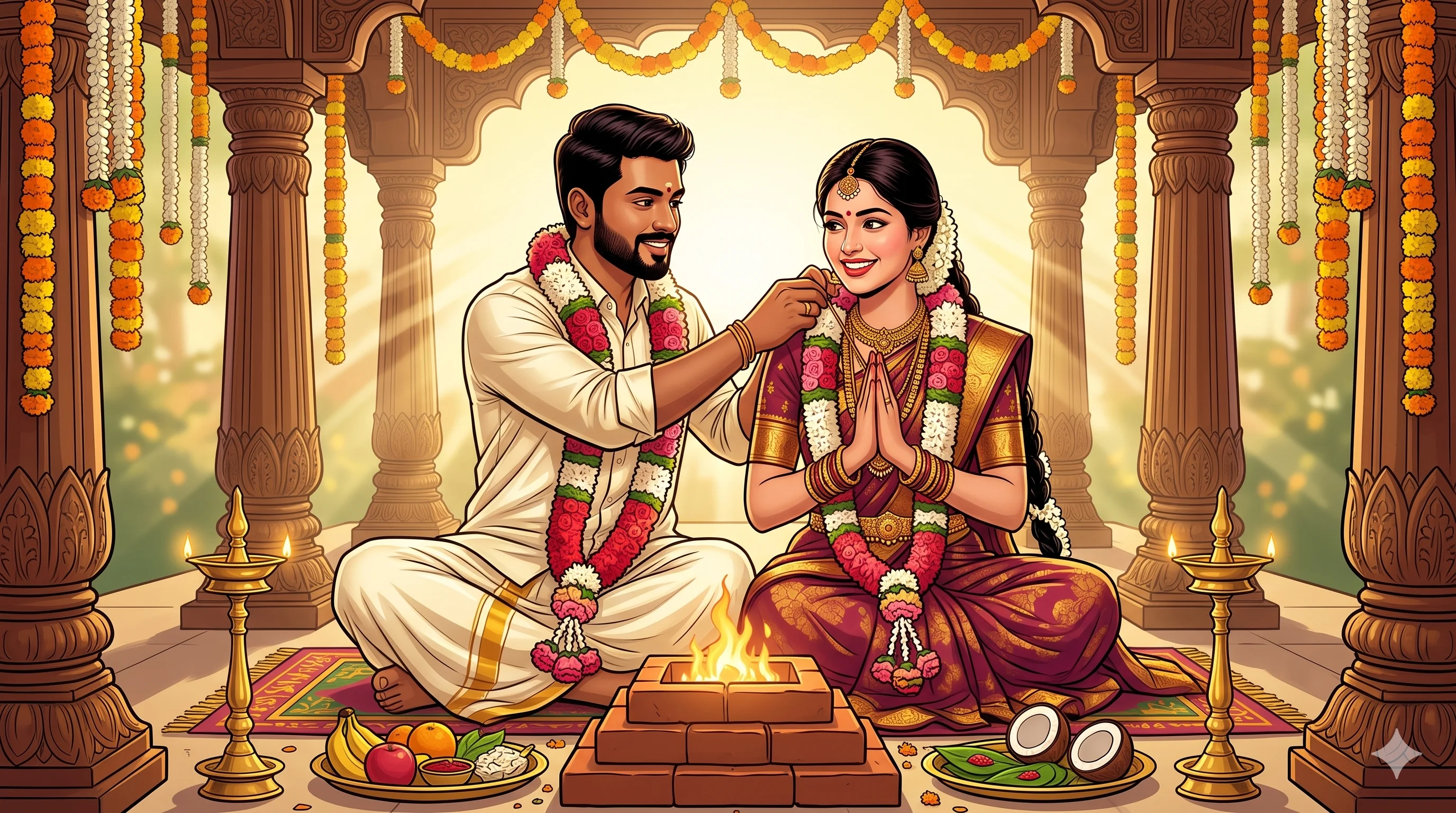 Sacred Thali-tying Muhurtham ceremony